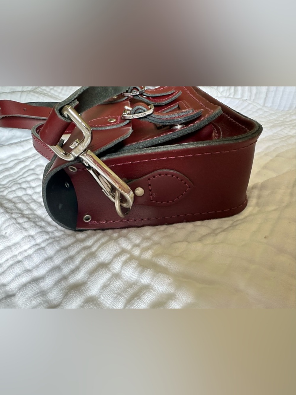 The Cambridge Satchel Company -The Mini in Oxblood - Picture 4 of 14